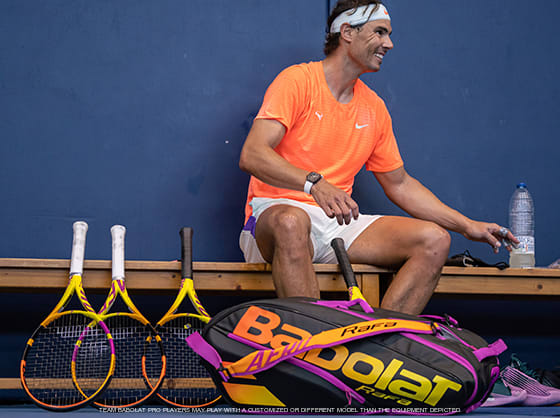 Tennis Racquets Pure Aero RAFA Unstrung | Babolat Official Website